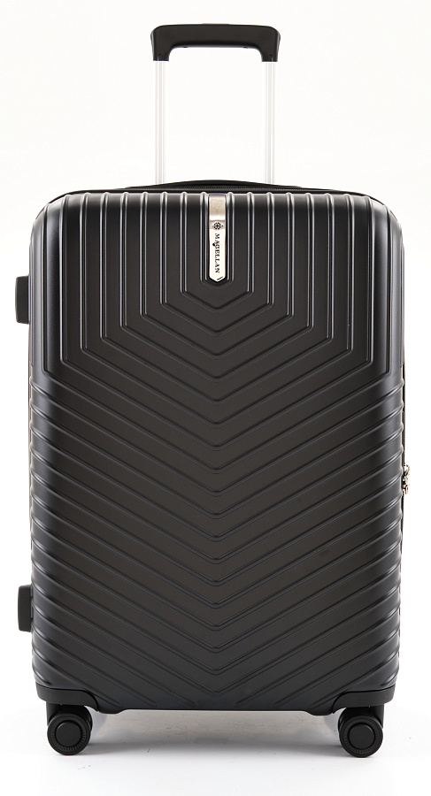 VOCIERMAG2BLKM Чемодан 4-х колесный (Черный/46*66*26/поликарбонат/M/3,5 кг/Magellan)