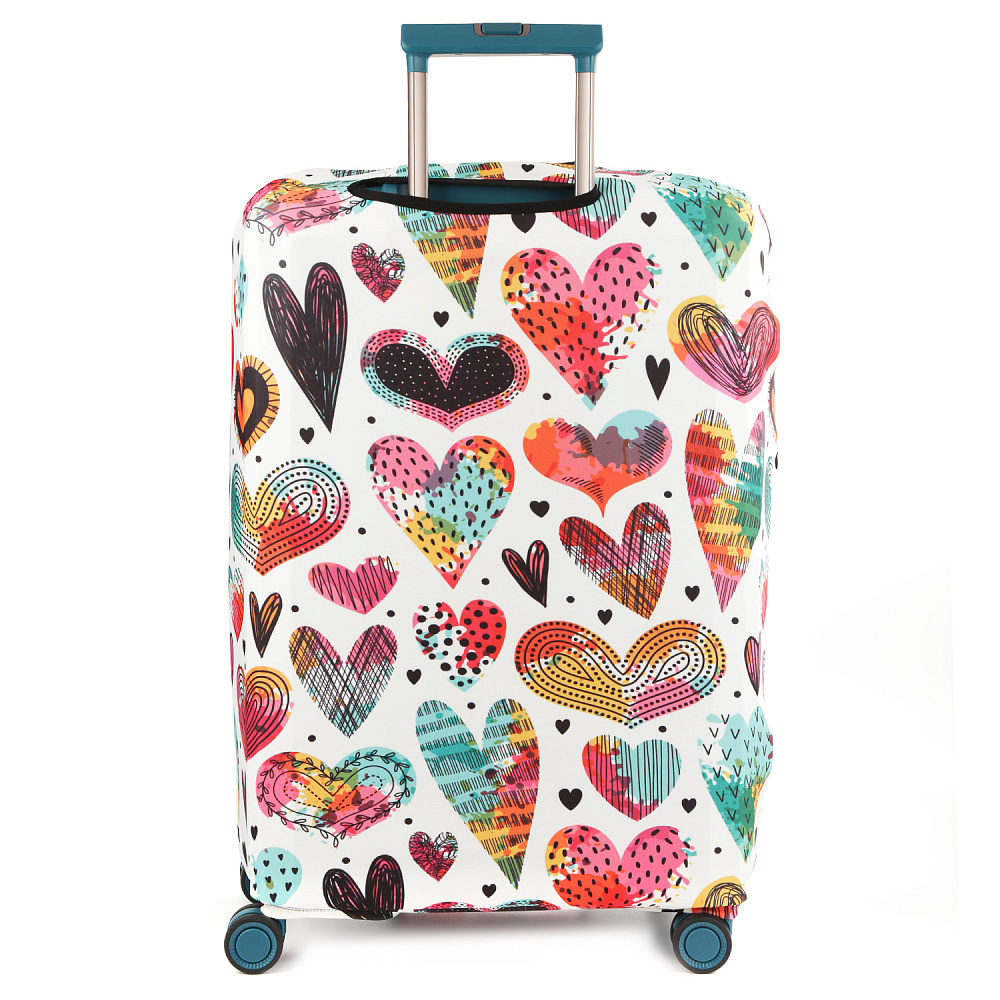 W1053-S FABRETTI Чехлы для чемоданов 92%полиэстер 8%спандекс (белый/92%полиэстер 8%спандекс/S/FABRETTI)