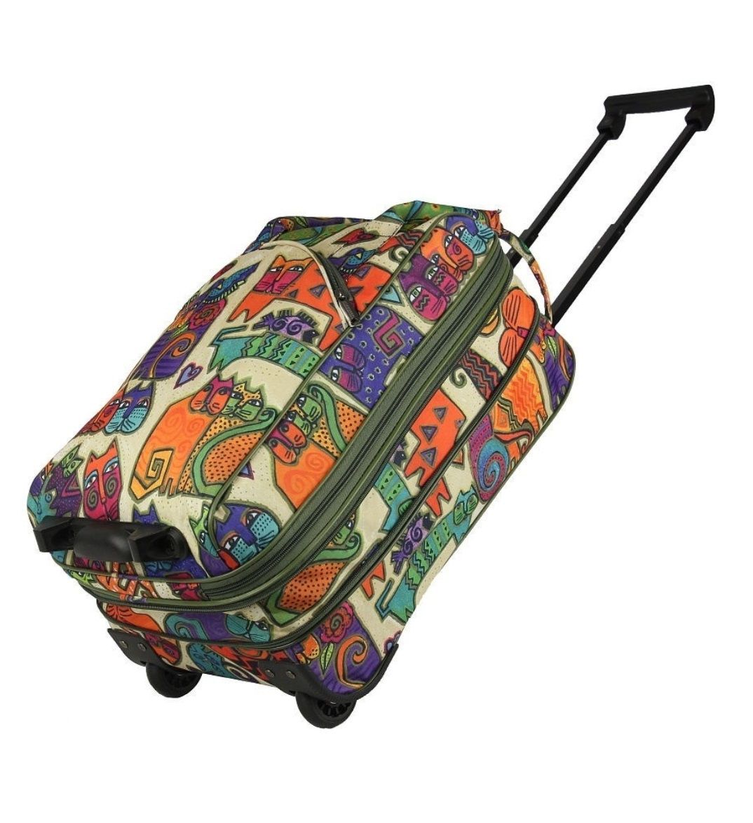 М-7318 Сумка на колесах кошки бежевый (Бежевый/47*29*22/полиэстер/NTL Continent)