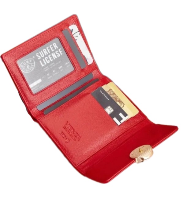 44021-602 Red Кошелек Vienza (красный/11*9,5*3/натуральная кожа/Vienza)