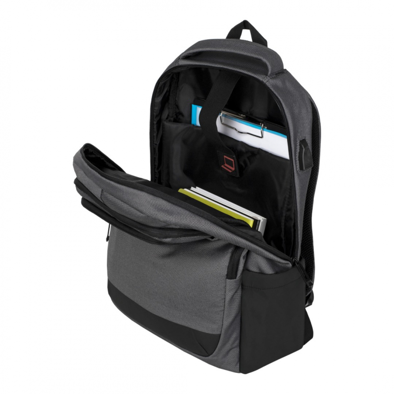 DH653 MERLIN серый Молодежный рюкзак (Серый/25*45*14/полиэстер/0,7 кг)