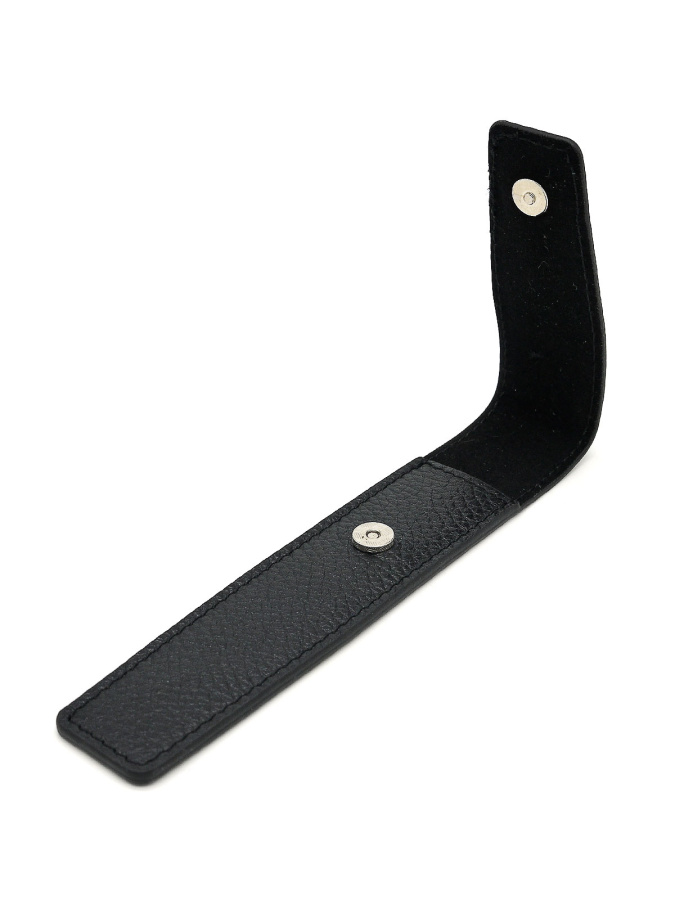 102-719-12 Ручка в чехле Пеллекон (черный/желтый/16*3*0,5/натуральная кожа/PELLECON)