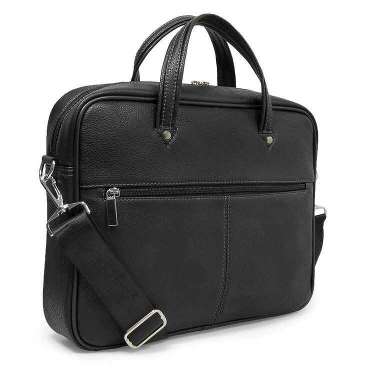 812-21169-1 Портфель мужской (Пеллекон) (Черный/34*26,5*7/Экокожа)