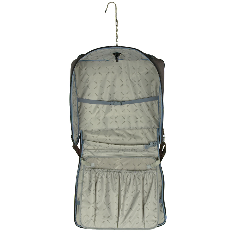 7040 (коричневый) Портплед двойной карман №2 текстиль (Коричневый/60*53*15/полиэстер/2,0 кг./48 литров/Polar)