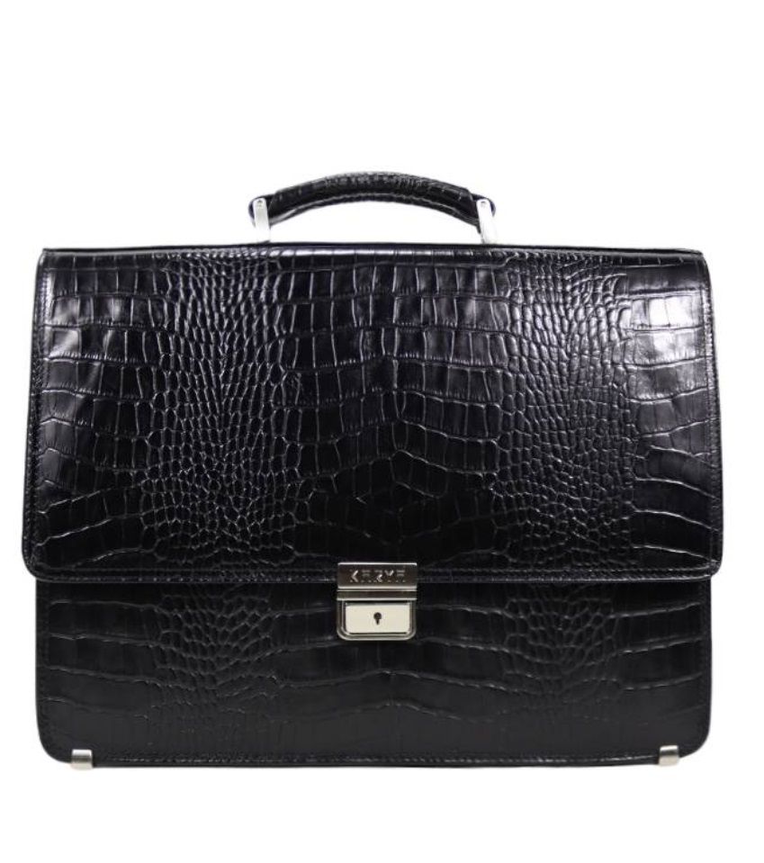 0376-53 Портфель натуральная кожа KARYA (Черный/37*28*7/натуральная кожа/KARYA)