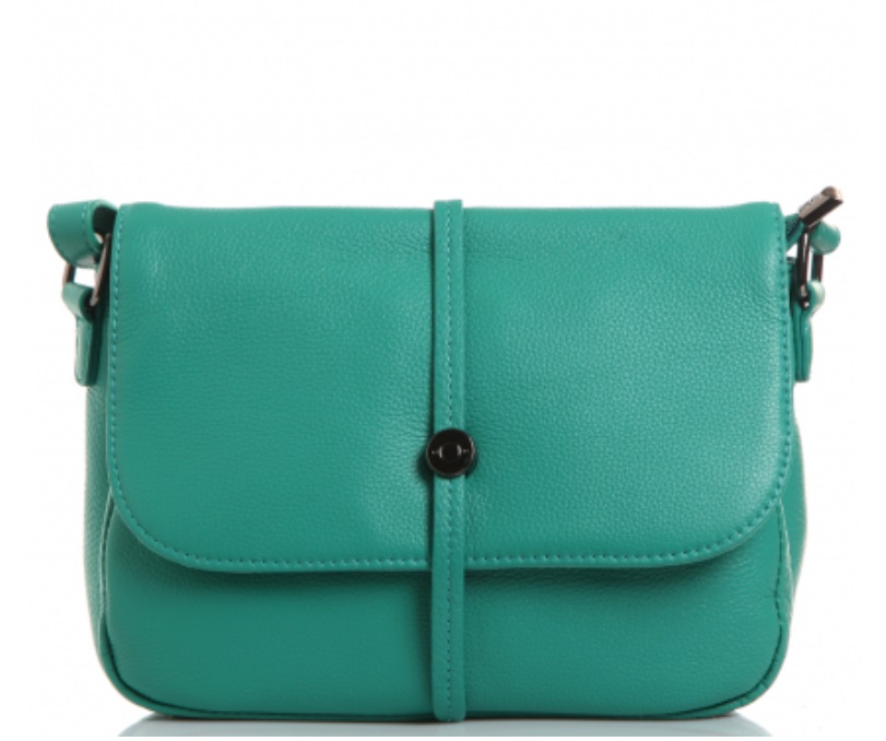 015К Сумка женская натуральная кожа L green (Зелёный/натуральная кожа/Redmond)