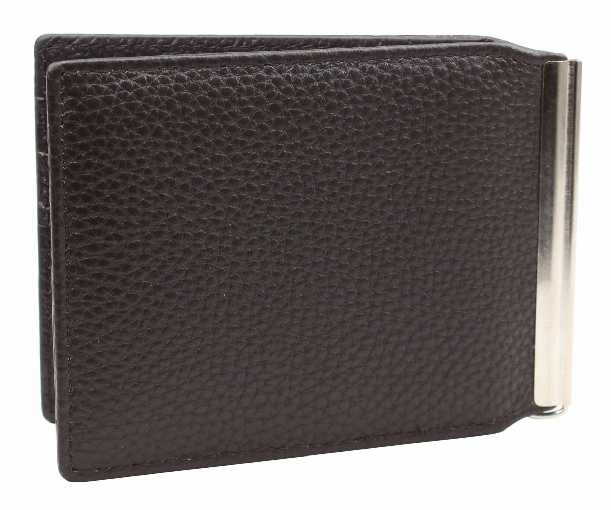 32420-5002D Brown Зажим для денег Malgrado (коричневый/11,5*8,5*0,8/натуральная кожа/Malgrado)