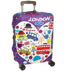 9006 чехол для чемодана (L) (мультиколор/бифлекс/L/VIP COLLECTION)