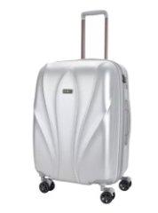 03L-008-428 Чемодан 4-х колесный (Серебряный/52*77*33/поликарбонат/L/4,1 кг/119 литров/Eberhart)