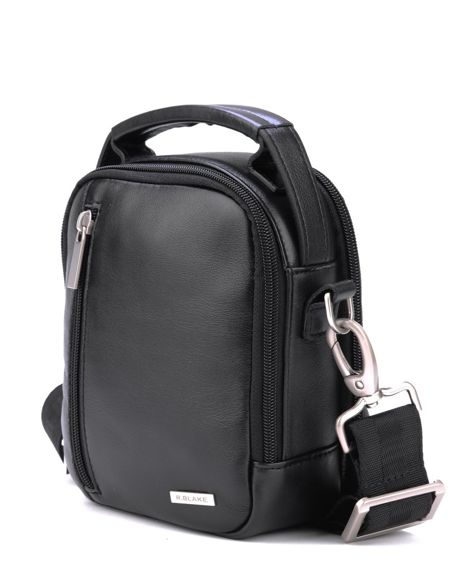 52147 Сумка BENJAMIN BLACK кожа черный (Черный/14*17*8/натуральная кожа/R.Blake)