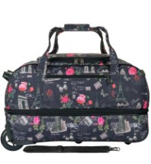 М-198 Сумка на колесах дизайн (париж) (Фиолетовый/полиэстер/NTL Continent)