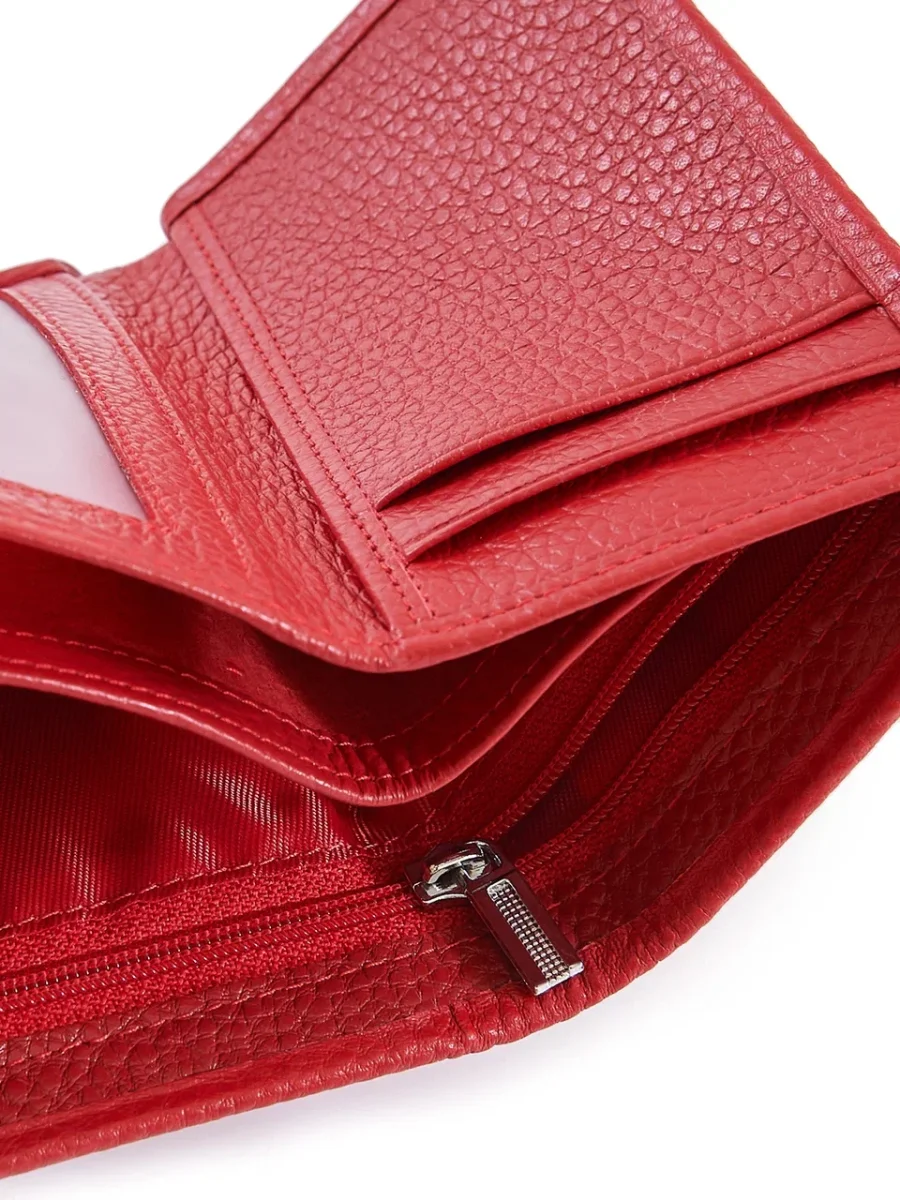 51-369-13-2 Кошелек женский (красный) (красный/12*9*3/натуральная кожа/Redmond)