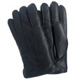 382403 Перчатки мужские олень на овчине (с шлицей) (м) (черный/8;8,5;9;9,5;10/натуральная кожа/натуральный мех/PERST)