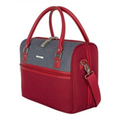 GM19026W L бордовый	 Бьюти-кейс текстиль		 (бордовый/38*27*20/полиэстер/L/0,85 кг/Across)