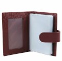 42003-135 Maroon Визитница (Malgrado) (бордовый/7,5*11*1,5/натуральная кожа/Malgrado)