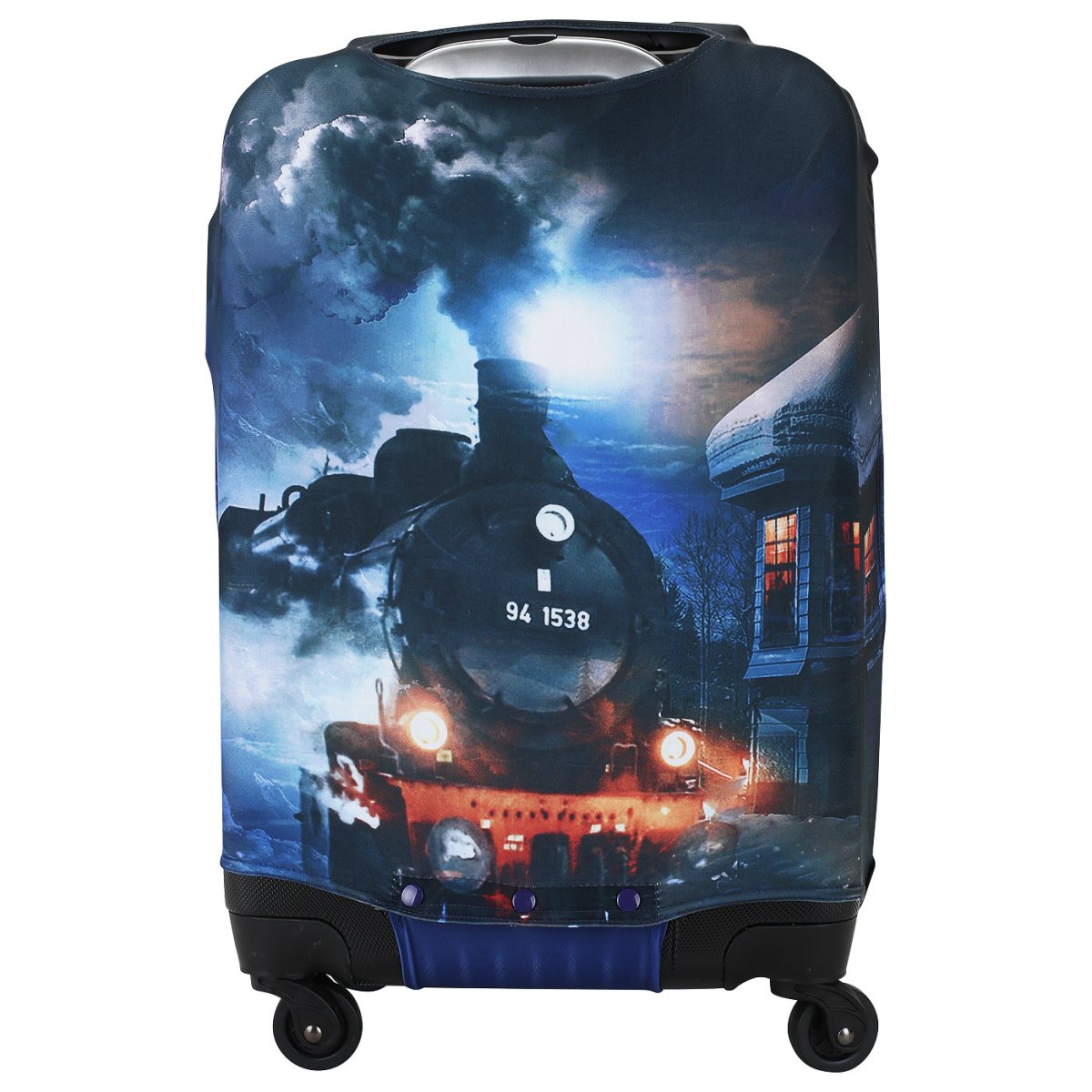 EBH620-L Чехол для чемоданов SteamTrain (черный/L/полиэстер/Eberhart)