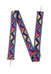 78388 Ремень текстильный для сумки зигзаг (синяя) (Синий/3,8*1,25/текстиль/Esse)