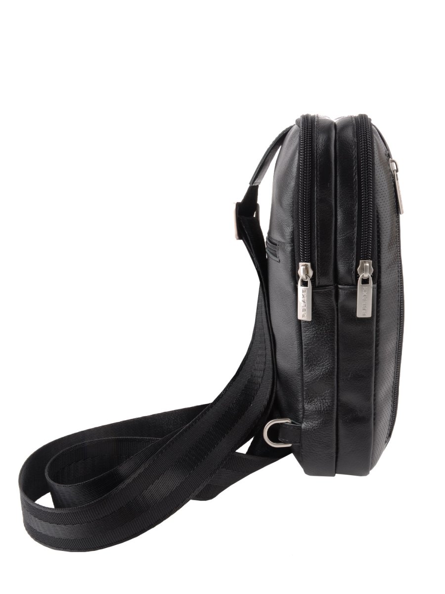 66486 Сумка АРЧИ SPORT кожа перфорированная черный (Черный/17*26*5/натуральная кожа/R.Blake)