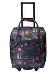 М-7316 Сумка на колесах дизайн париж (фиолетовый/43*29*22/полиэстер/NTL Continent)