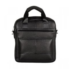 102-21516-1 Сумка мужская (Пеллекон) (Черный/27,5*31*7,5/натуральная кожа)