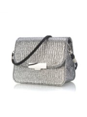 3687 Сумка женская серебро/черный (Серебро/17*13*8,5/Экокожа)