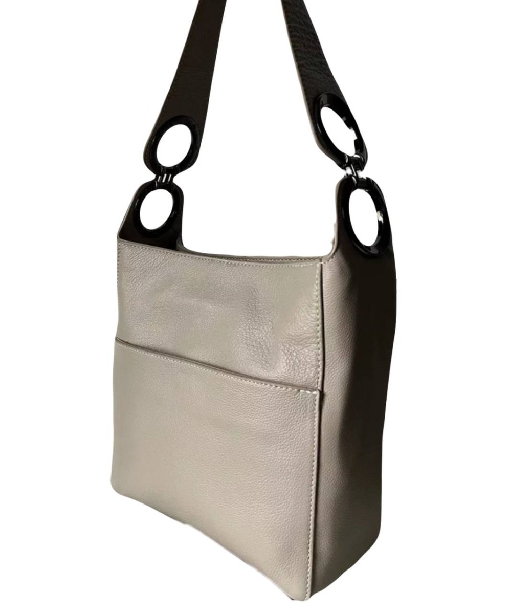 648К Сумка женская натуральная кожа (milk) (Бежевый/26*26*11/натуральная кожа/Redmond)