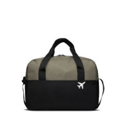 2-319 Сумка дорожная (Текстиль ПЭ/хаки-черный) (хаки/чёрный/41*28*19/текстиль/ANTAN)