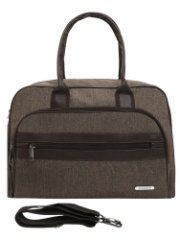М-714 Саквояж катионик коричневый (Коричневый/47*30*15/полиэстер)