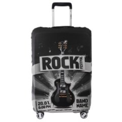 W1041-M (FABRETTI) Чехол для чемодана 92%полиэстер 8%спандекс (Черный/M/полиэстер/спандекс/FABRETTI)