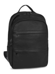 111-213 чёрный Рюкзак мужской (Черный/29*39*16/Экокожа/Hogerland)