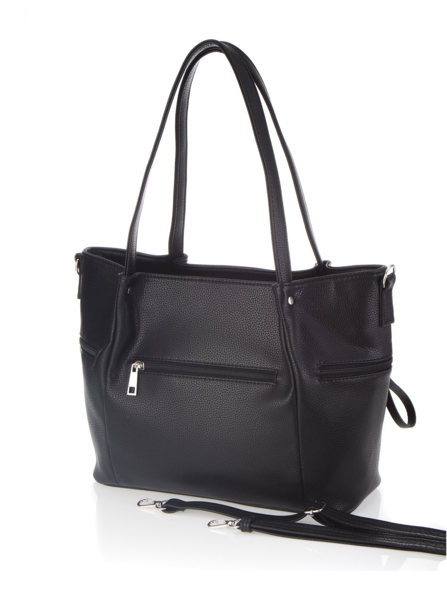 3811 Сумка женская (чёрная) (Черный/31*24*13/Экокожа)