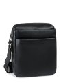 HL 11-600115 Сумка мужская натуральная кожа (черный) (черный/19*20*7/натуральная кожа/Hogerland)
