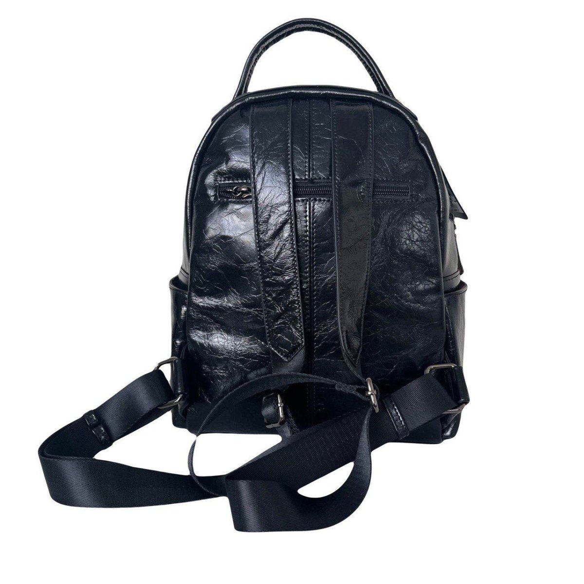 190G Рюкзак женский натуральная кожа (чёрный) (Черный/26*30*13/натуральная кожа/Redmond)