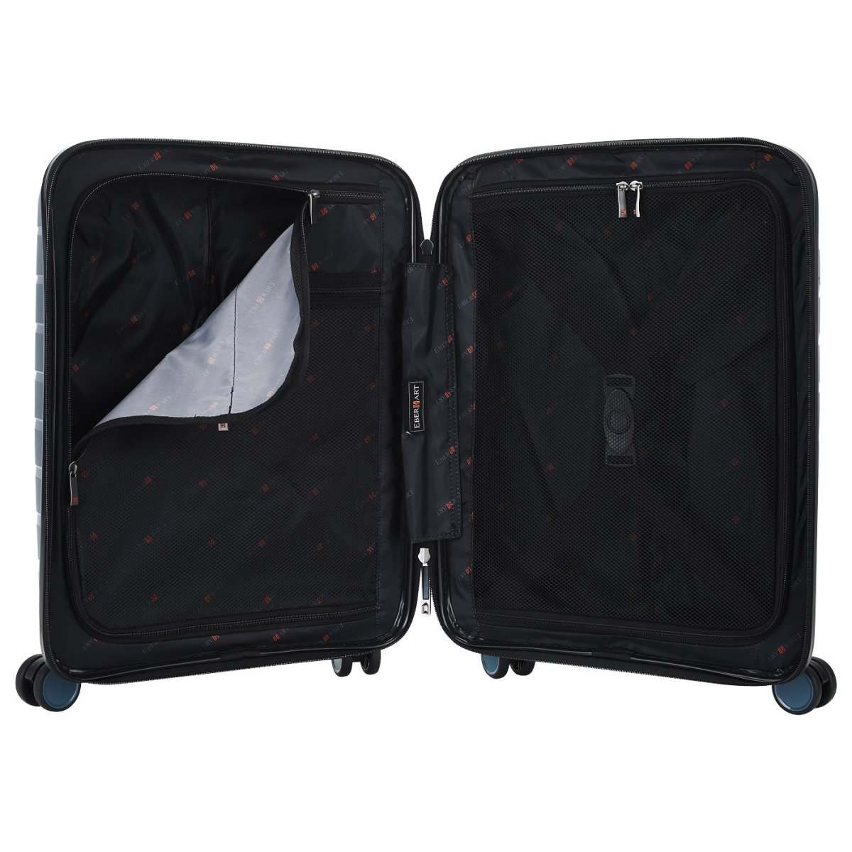 40S-005-428 Чемодан 4-х колесный (Синий/52*76*31/полипропилен/L/3,5 кг/110 литров)