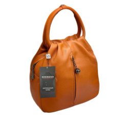 626К Сумка-рюкзак женская натуральная кожа (orange) (оранжевый/25*28*12/натуральная кожа/Redmond)