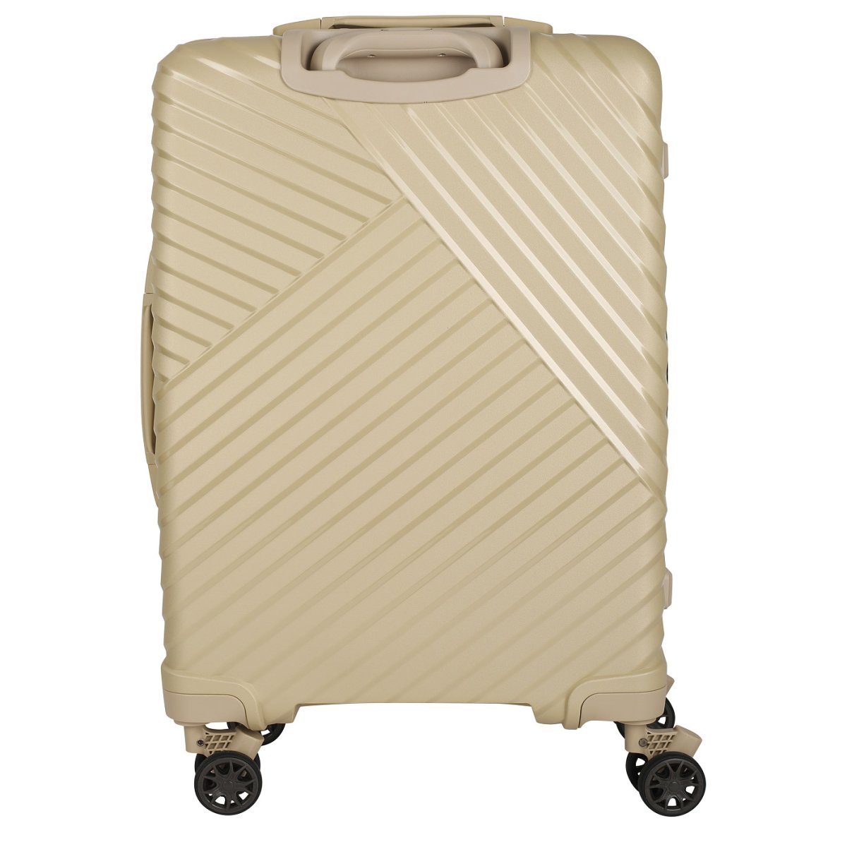 10M-004-420 Чемодан 4-х колесный (Бежевый/37*55*20/полипропилен/S/2,8 кг/40 литров/Eberhart)