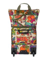 М-40-1 Сумка на колесах дизайн кошки бежевый (бежевый/34*47*17/62/полиэстер/NTL Continent)