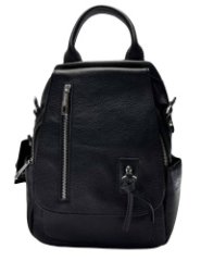 8405 Рюкзак женский натуральная кожа чёрный (Черный/21*31*10/натуральная кожа/Redmond)