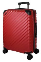 41H-030-424 Чемодан 4-х колесный (Рубин/45*68*26/полипропилен/M/3,4 кг/Eberhart)