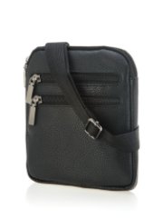 819 СУМКА ИСК. КОЖА (чёрная) (Черный/17*20*4/Экокожа)