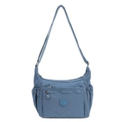 Y8771-113 (FABRETTI) Сумка женская 100% полиэстер (голубой/30*24*15/полиэстер/FABRETTI)