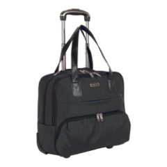 П7104Ж (темно-серый) сумка Пилот мини из жаккарда с 2-я колесами и телегой (Серый/41*47*22/полиэстер/Polar)