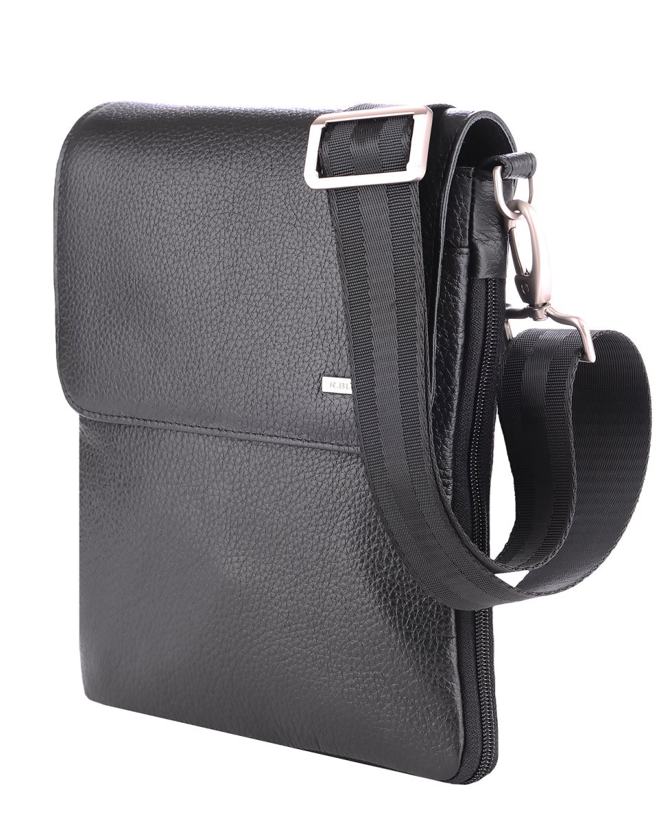 51687 Сумка MORRIS DEERSKIN кожа (черный) (Черный/20*23*2,5/натуральная кожа/R.Blake)