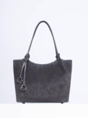 2535LNMC Сумка женская Серый (серый/28,5*28*12/натуральная замша/кожа/Richet)