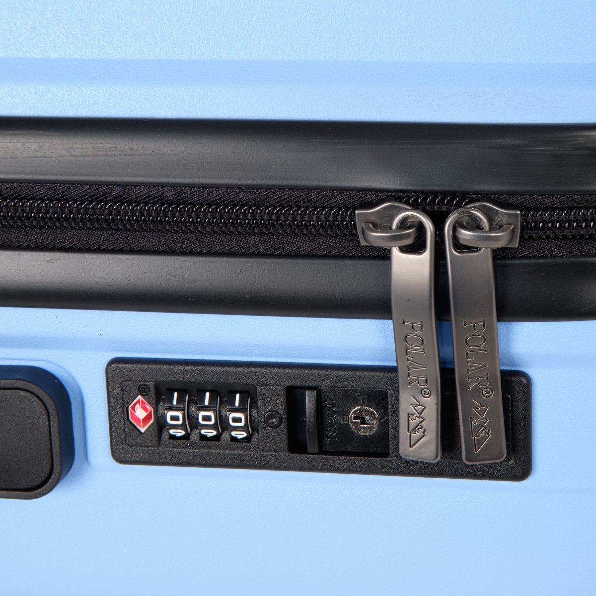 РР829 (3-ой) Blue (20) пластик PP (полипропилен)  чемодан малый (голубой/33*55*23/полипропилен/S/3,0 кг/36 литров/Polar)