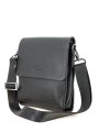 102-81605-1 Сумка мужская (Пеллекон) (Черный/21,5*26*7/натуральная кожа)
