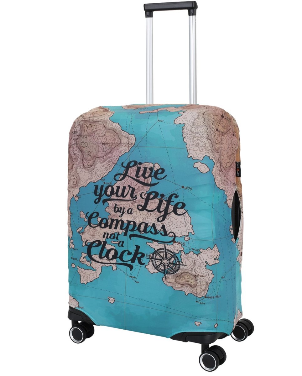 EBH799-M Чехол для чемоданов Compass (бирюзовый/M/спандекс/Eberhart)