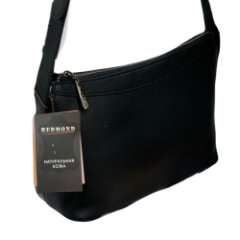8662К Сумка женская натуральная кожа (black) (Черный)