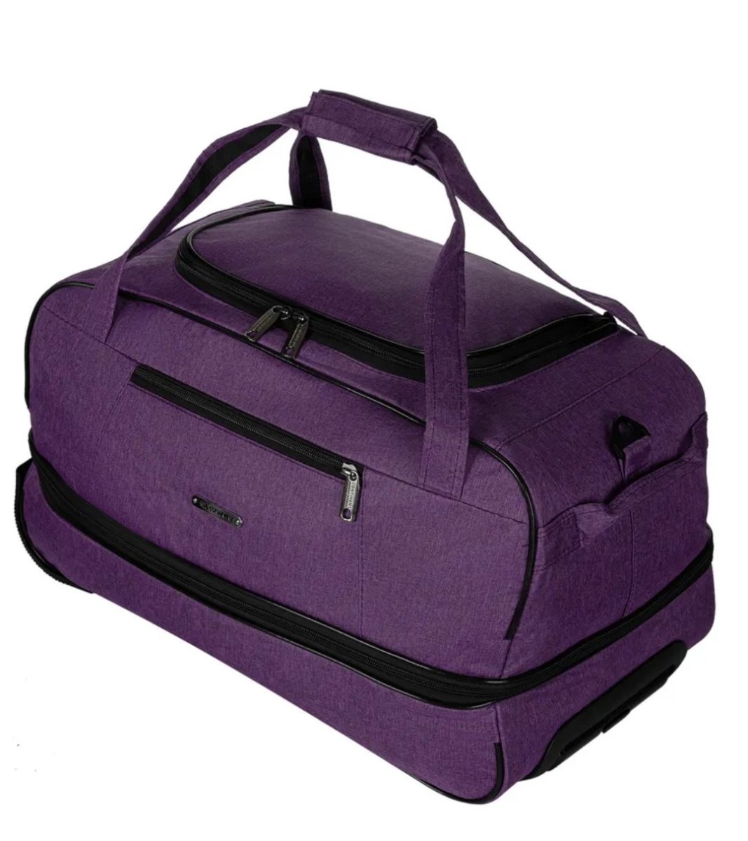 М-198-1 Сумка на колесах катионик фиолетовый (фиолетовый/54*32*32/катионик/NTL Continent)