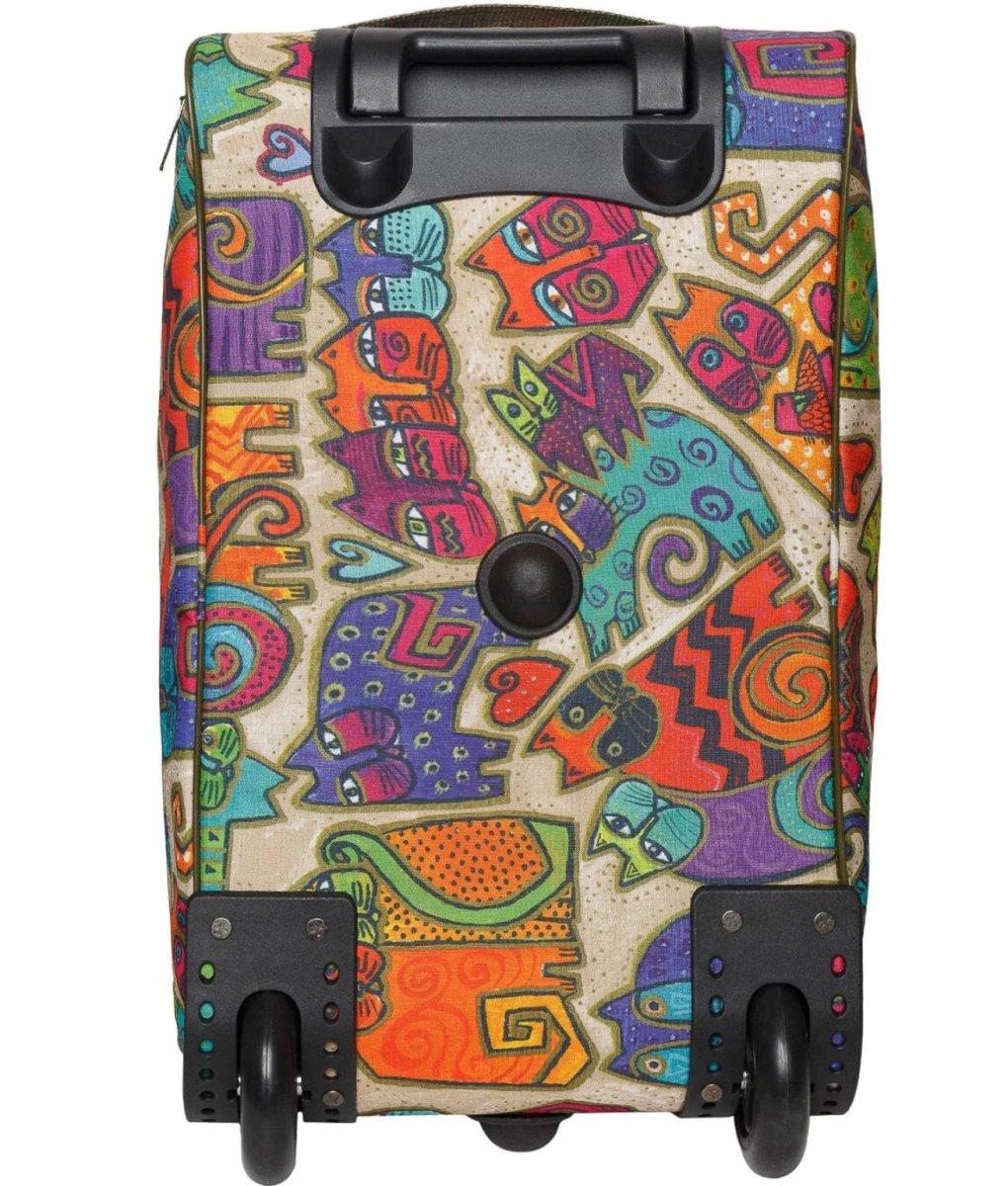 М-18 Сумка на колёсах дизайн кошки бежевый (Бежевый/50*28*29/полиэстер/NTL Continent)